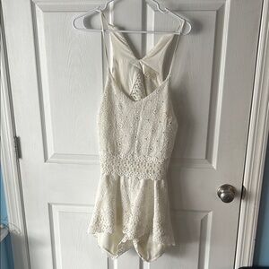 J.O.A. Cream Lace Dress